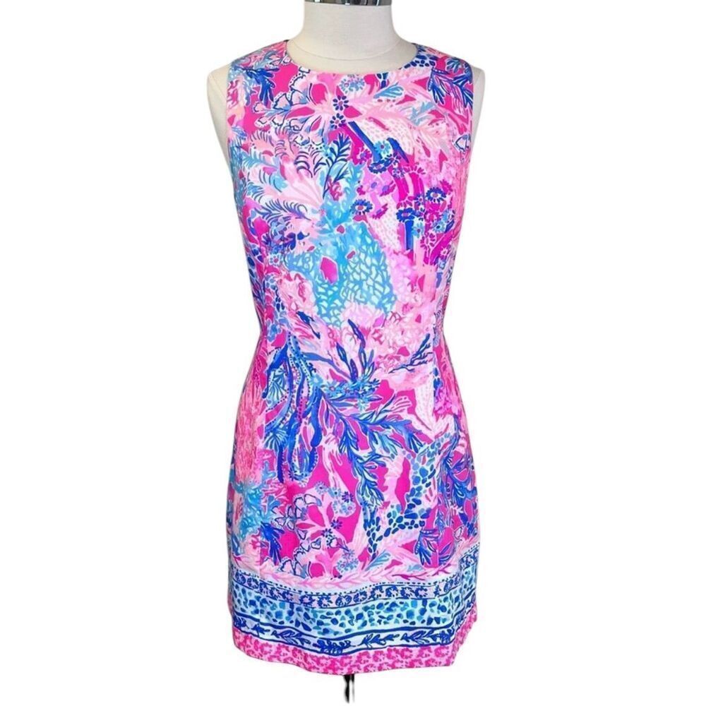 Lilly Pulitzer NEW size 2 Mila shift dress bright pink